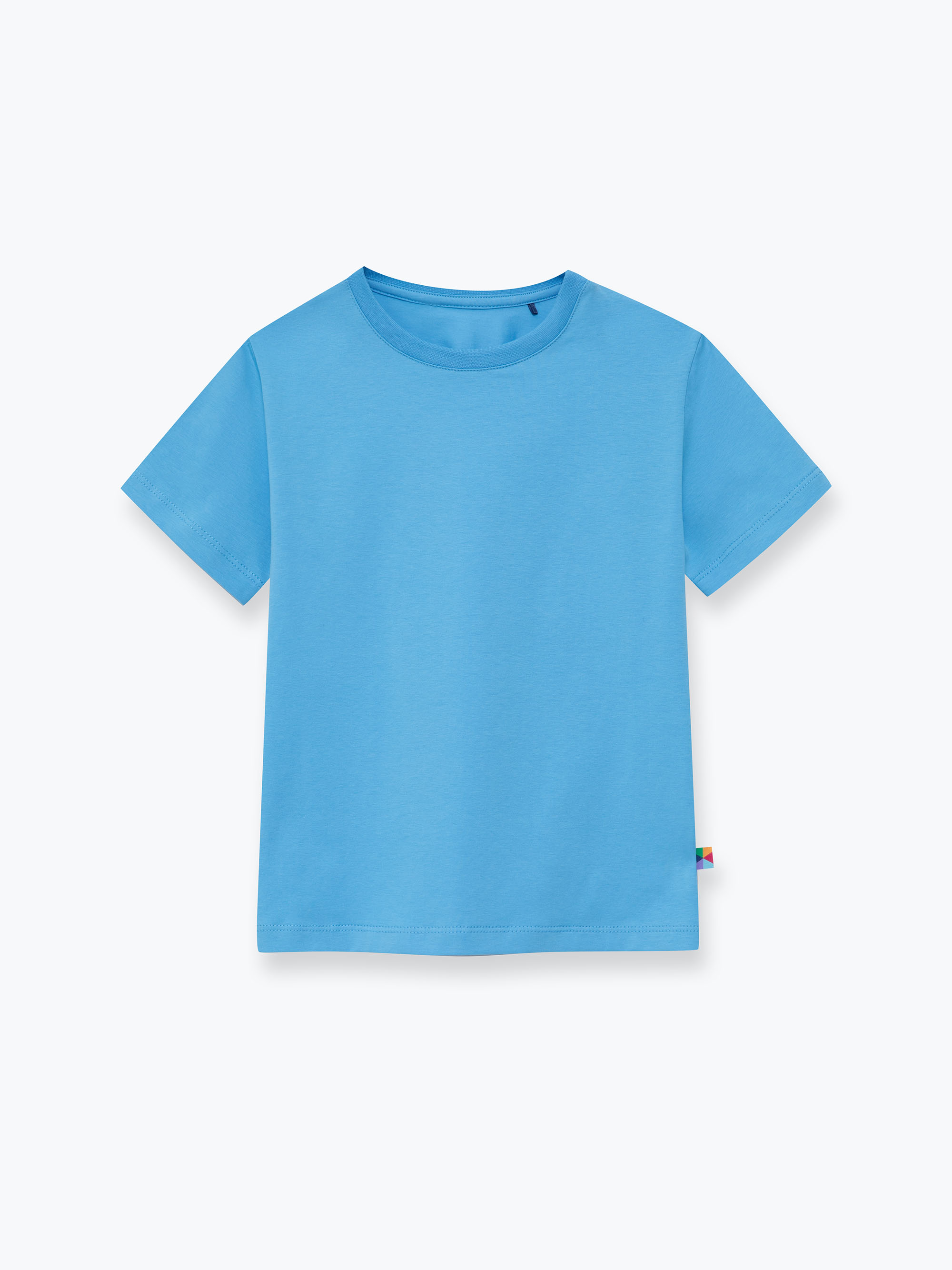 Pastelowoniebieski T-shirt ze ściągaczem Junior